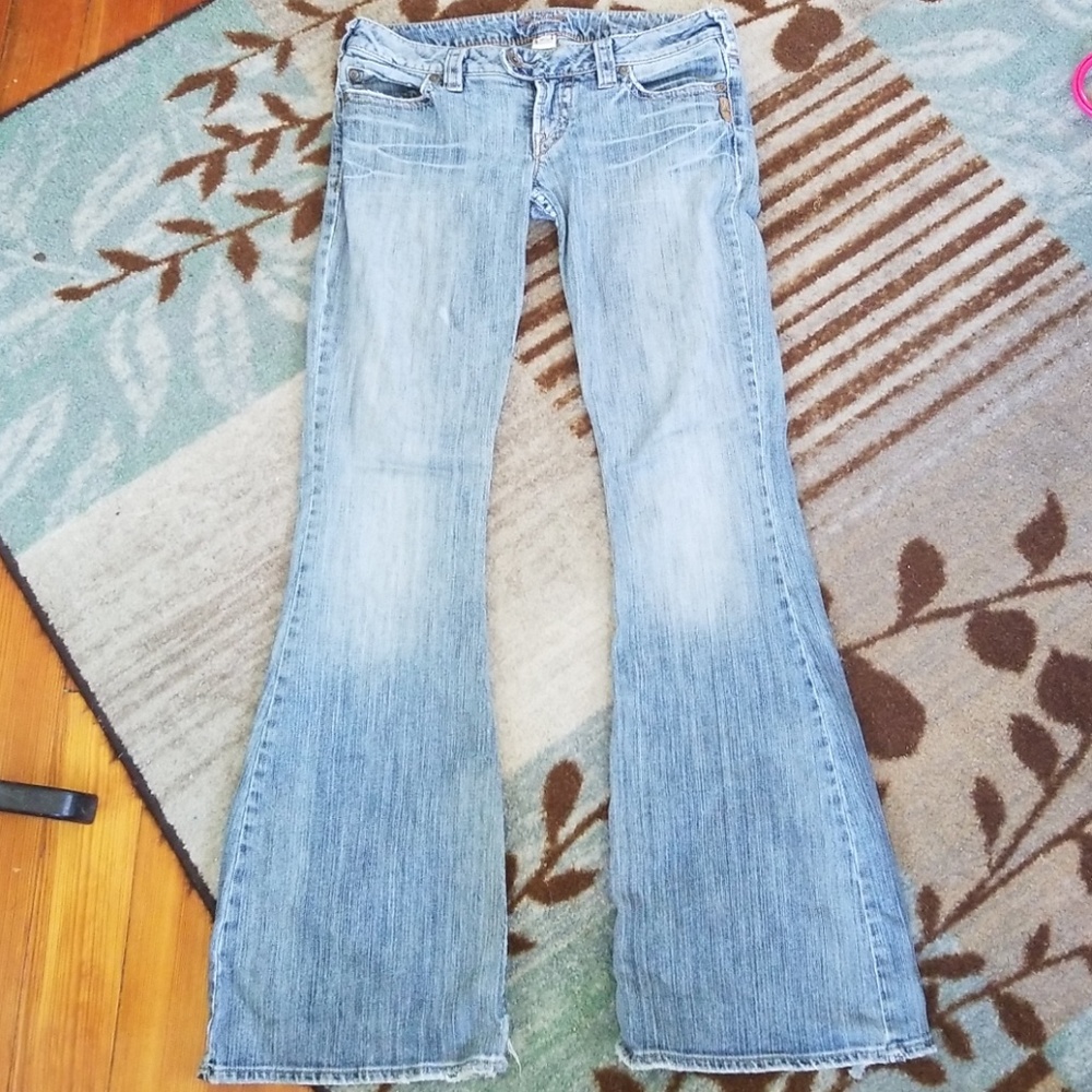 Silver flare leg jeans Tuesday